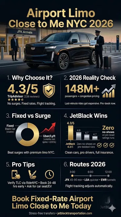 Airport Limo Close To Me In New York City: The Straight-Talking 2026 Survival Guide For Anyone Tired Of Getting Ripped Off At The Airport 3 March 27, 2026 Infographic Airport Limo Close To Me