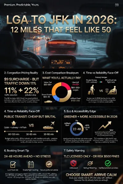  Infographic Detailing Lga To Jfk Transportation Tips Costs And 2026 Congestion Effects