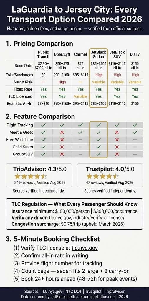 infographic
laguardia airport to jersey city