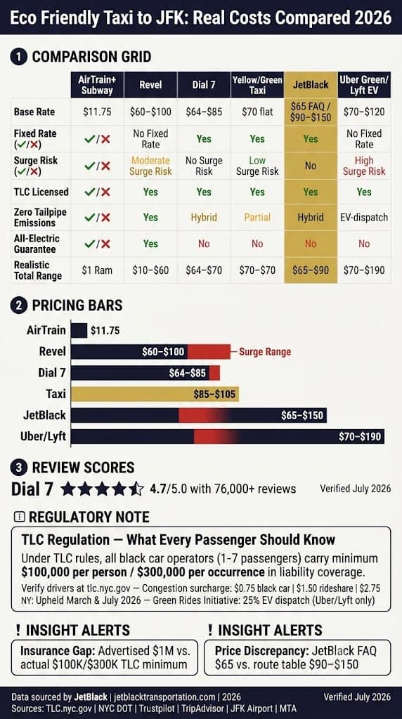 Infographic Eco Friendly Taxi To Jfk From Manhattan