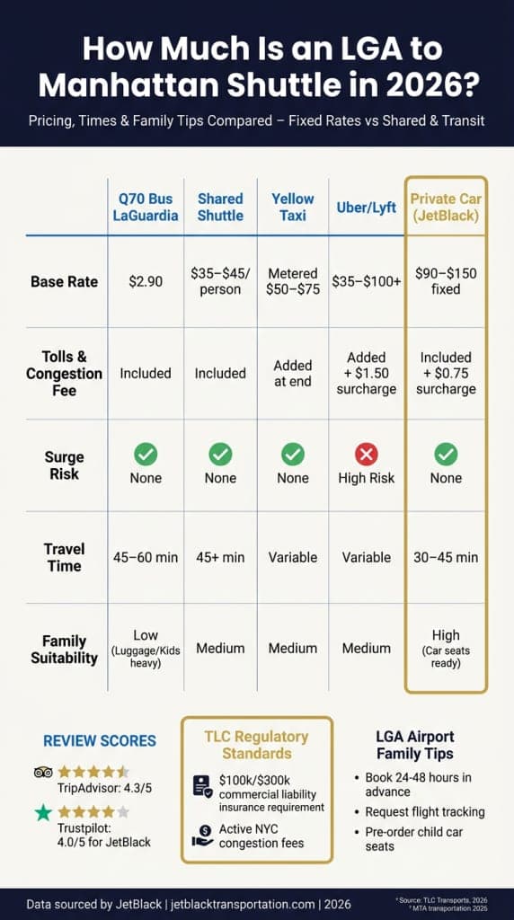 How Much Is An Lga To Manhattan Shuttle
