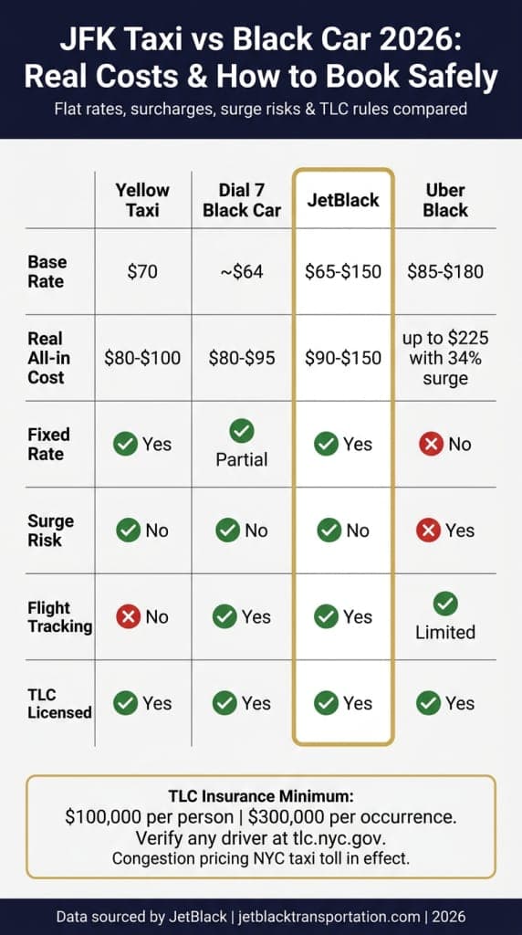 how to book a taxi ride from jfk to manhattan