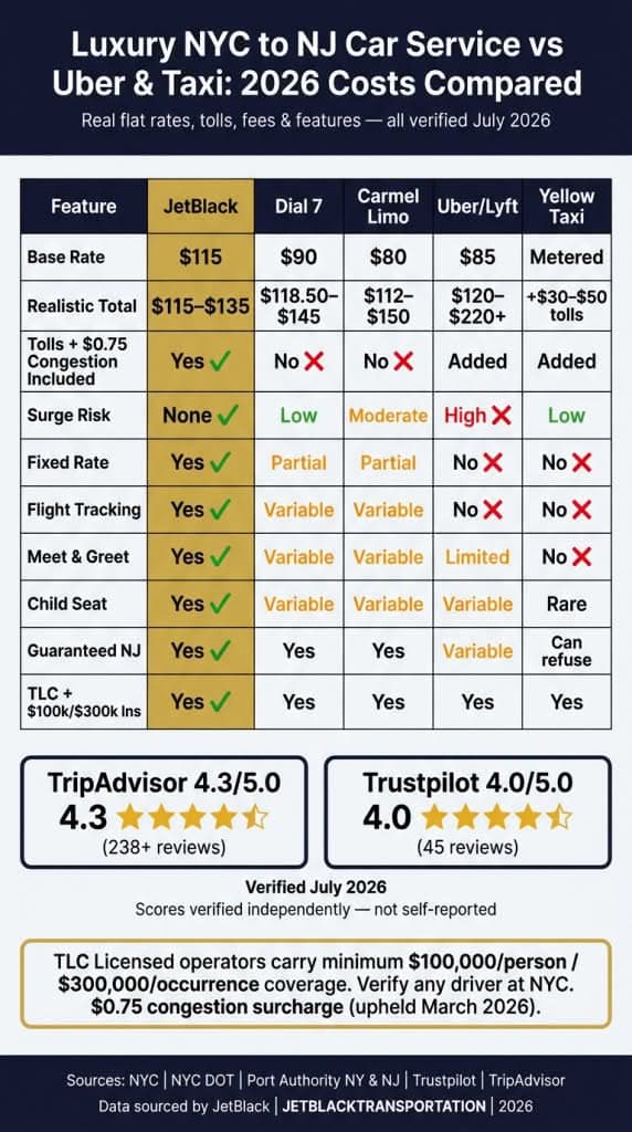 Luxury NYC to NJ Car Service: 5 Honest Realities in 2026 2 October 18, 2026 luxury nyc to nj car service