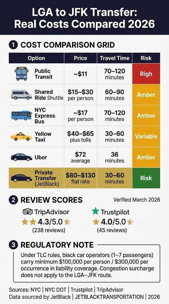 Infographic Reliable Airport Shuttle From Lga To Jfk