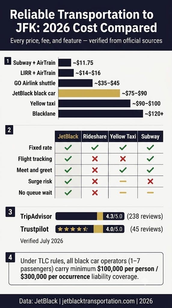 Infographic Reliable Transportation To Jfk