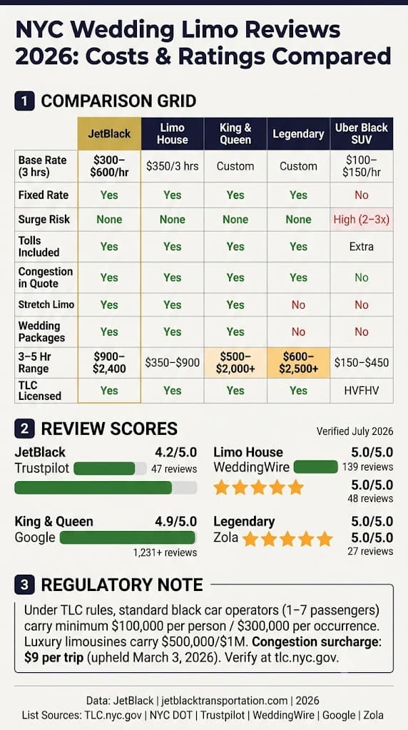 Wedding Limo Service Nyc Reviews 2026: 7 Honest Comparisons 3 August 25, 2026 Wedding Limo Service Nyc Reviews 2026: 7 Honest Comparisons Ethan Navarro August 25, 2026
