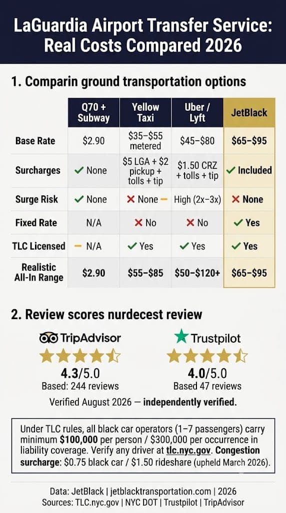Infographic Laguardia Airport Transfer Service