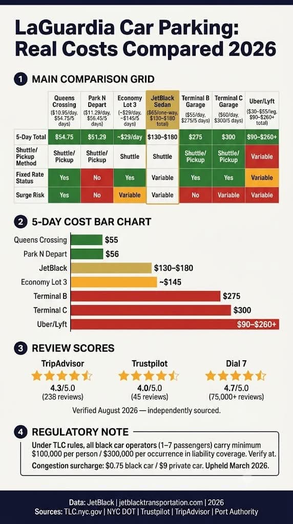 laguardia car parking INFOGRAPHIC
laguardia car parking
