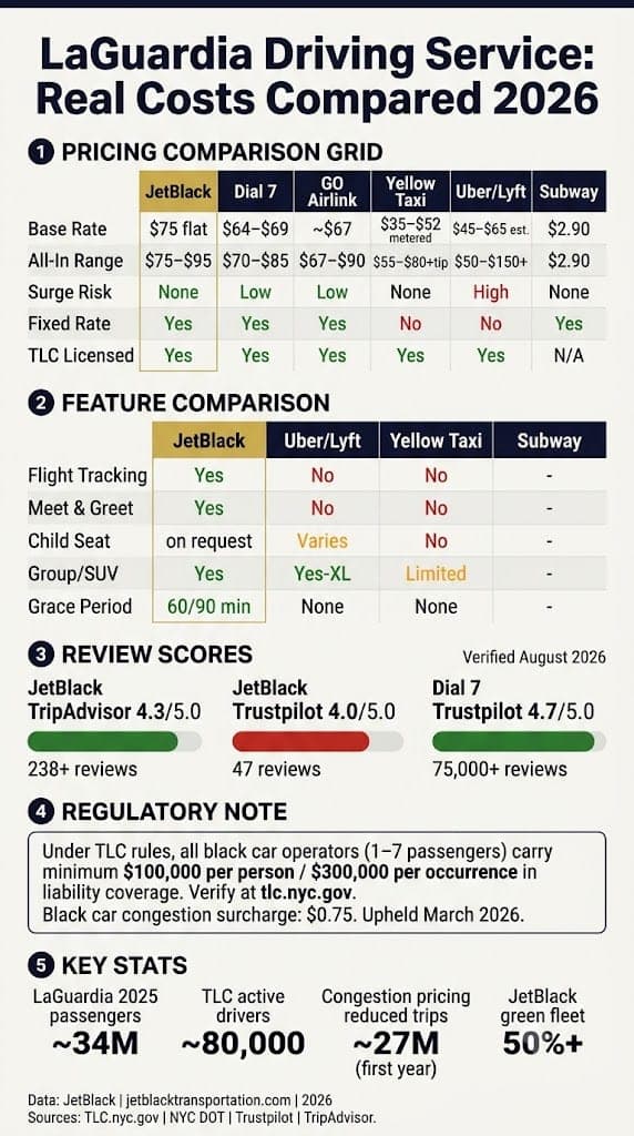 Infographic Laguardia Driving Service