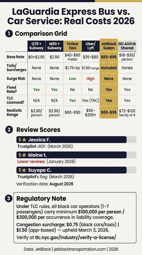 Infographic Laguardia Express Bus