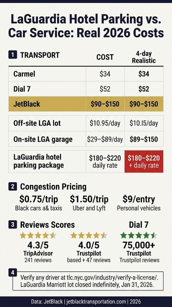 Infographic Laguardia Hotel Parking