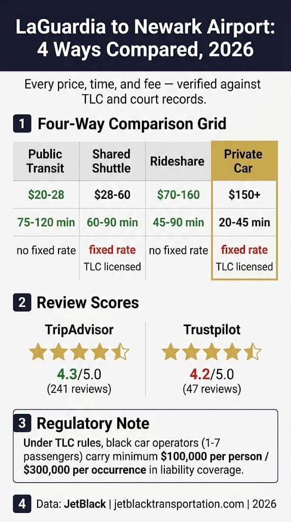 Infographic Laguardia To Newark Airport