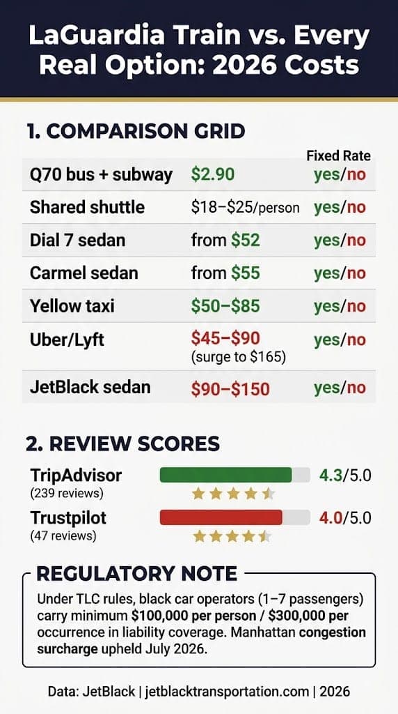 Infographic Laguardia Train