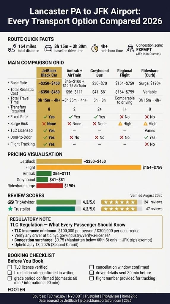 Infographic Lancaster Pa To Jfk Airport