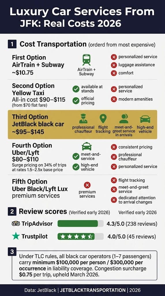 Infographic Luxury Car Services From Jfk
