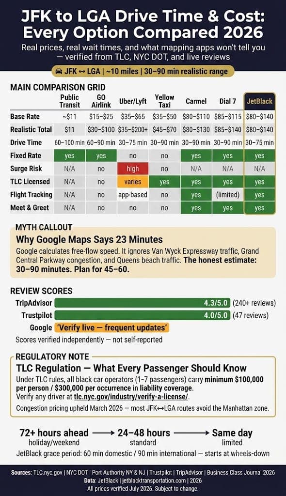How To Estimate Jfk To Lga Drive Time: 7 Honest 2026 Facts 3 August 19, 2026 Infographic How To Estimate Jfk To Lga Drive Time