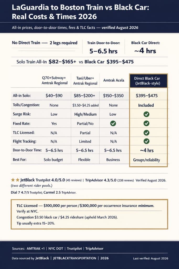Nyc For-Hire Vehicle Landscape Comparing Black Cars, Yellow Taxis, Rideshares, And Limos Across Licensing Tier, Insurance Minimum, Surge Pricing, Fixed Rate Availability, And Tlc Oversight