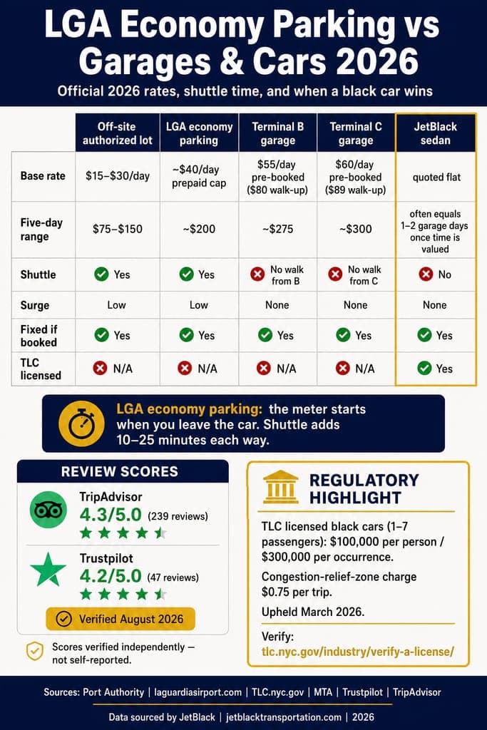 Lga Economy Parking Infographic Lga Economy Parking