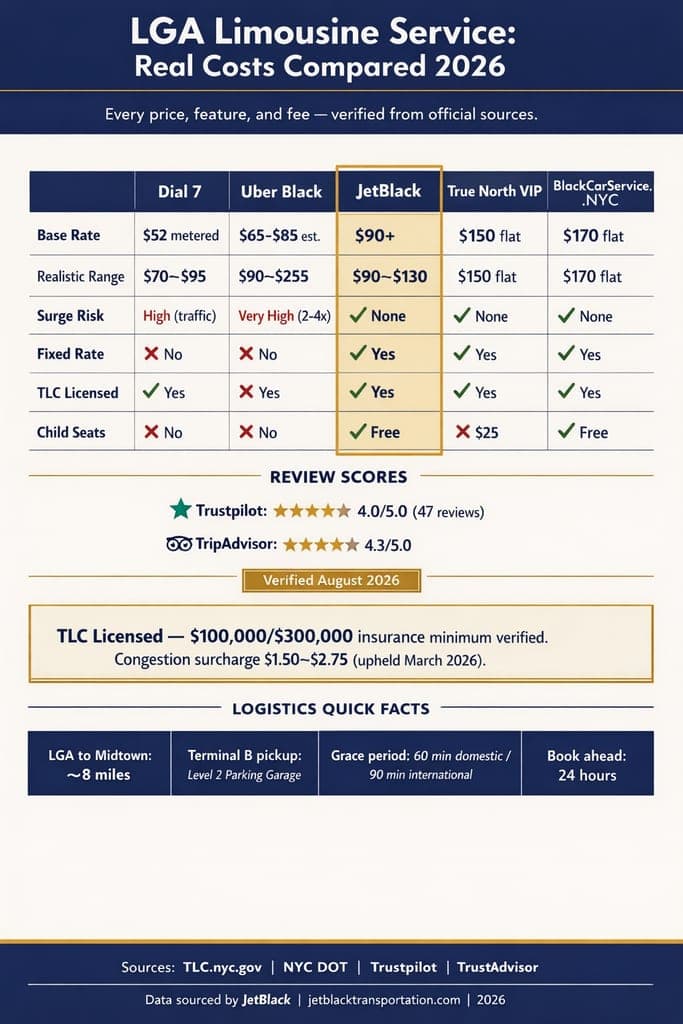 Nyc For-Hire Vehicle Landscape Comparing Black Cars, Taxis, Rideshares, And Limos Infographic