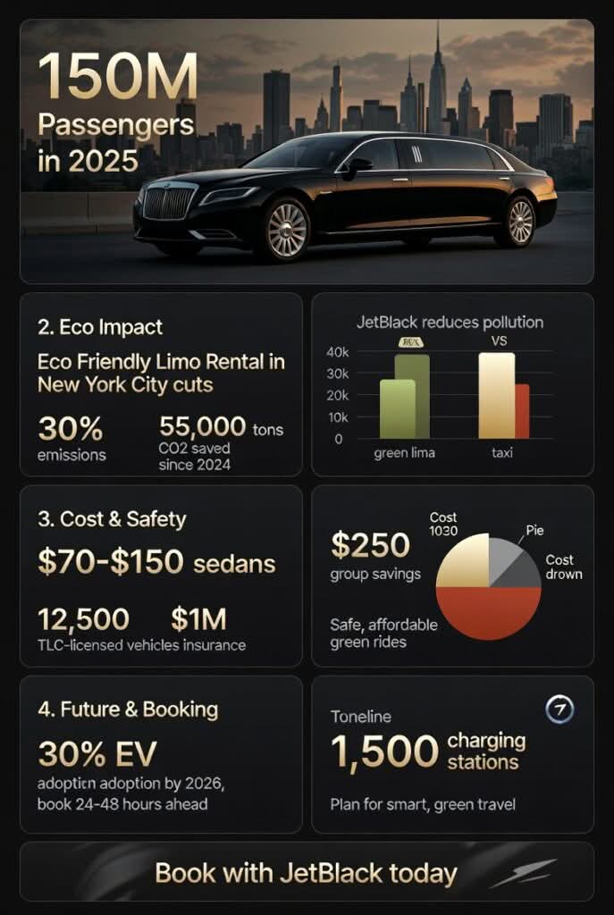 Infographic eco friendly limo rental in new york city