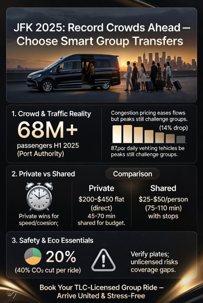 Infographic jfk limo transfer for groups
