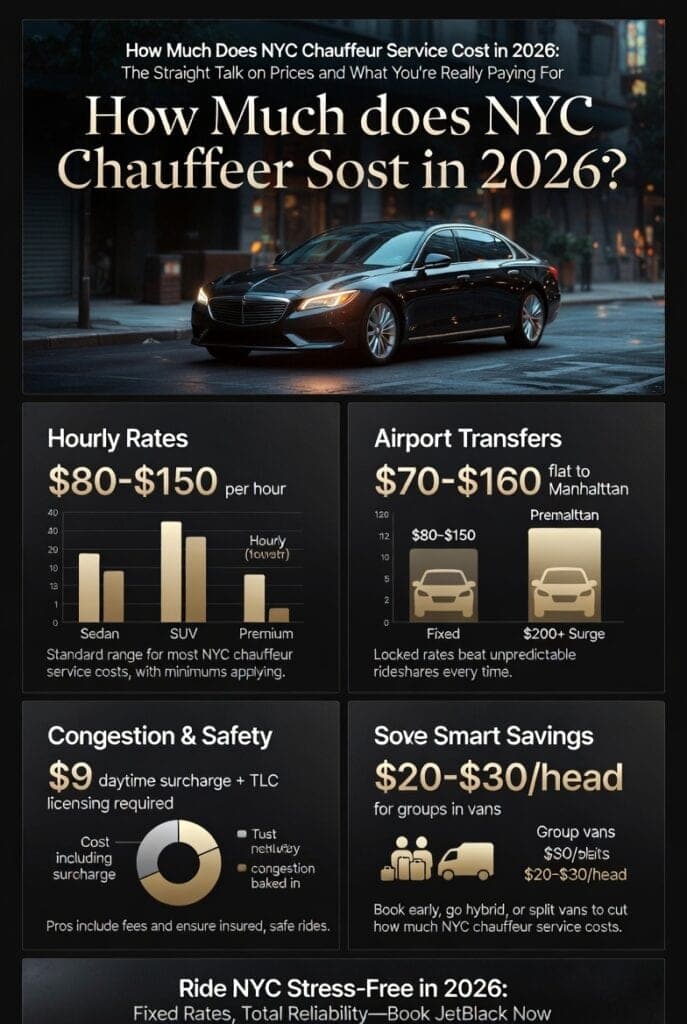 Infographic how much does nyc chauffeur service cost
