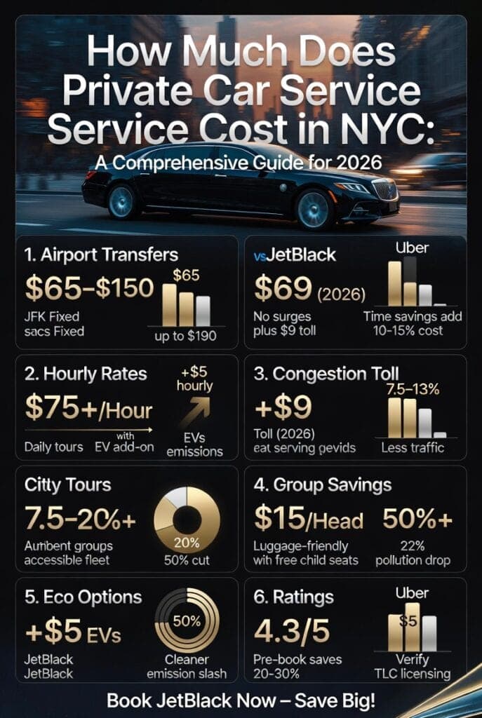 Infographic How Much Does Private Car Service Cost In Nyc