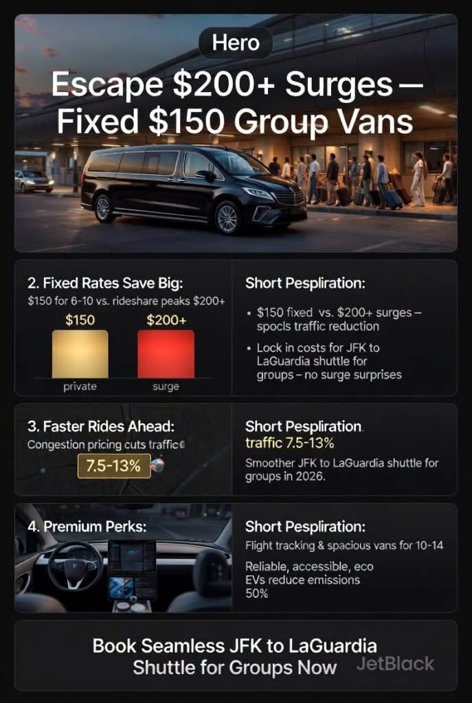 Ultimate JFK to LaGuardia Shuttle for Groups in 2026: The Insider Hack That Saves Your Sanity & Wallet 3 October 25, 2026 Infographic jfk to laguardia shuttle for groups