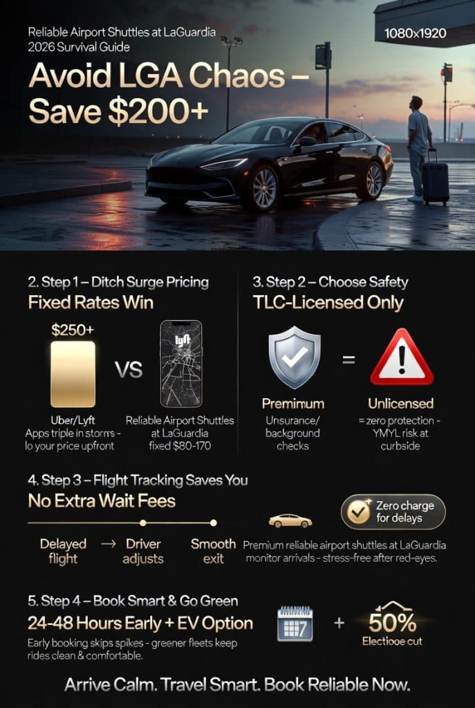 Infographic Reliable Airport Shuttles At Laguardia