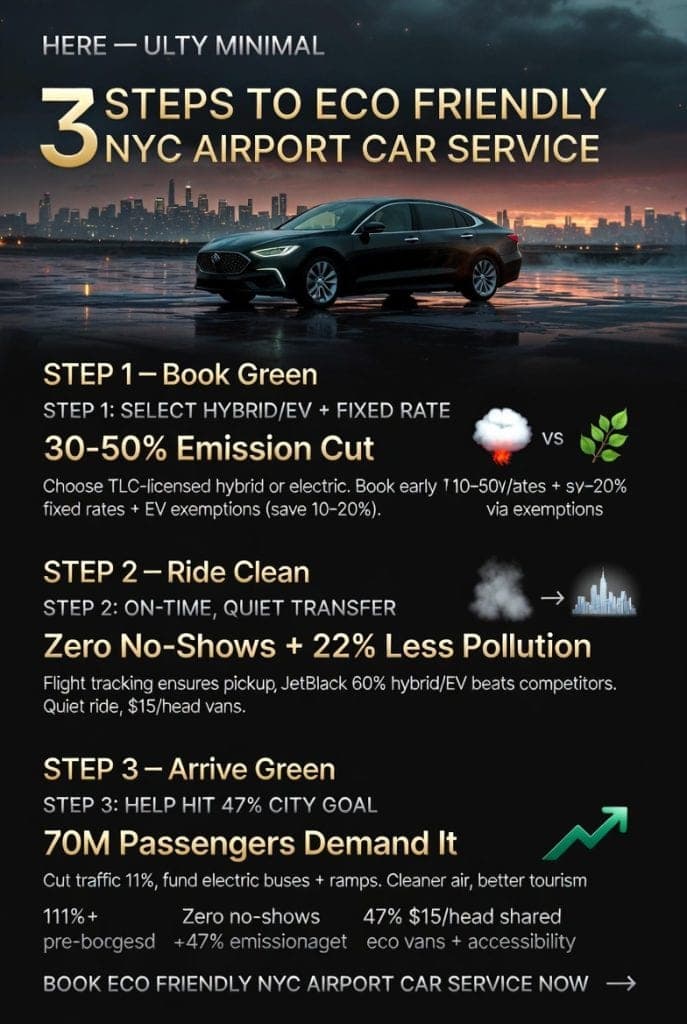 Eco Friendly Nyc Airport Car Service In 2026: Your Ultimate Green Ride Guide 3 August 28, 2026 Infographic Eco Friendly Nyc Airport Car Service