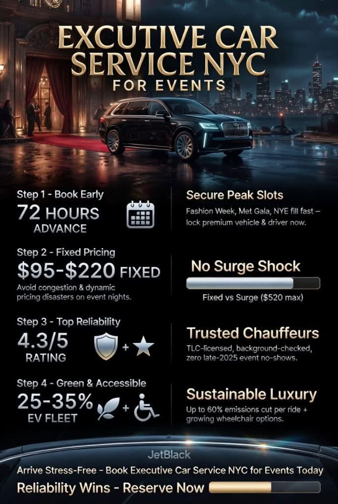 Ultimate Executive Car Service NYC for Events 2026: Epic Wins Await 3 October 27, 2026 Infographic executive car service nyc for events