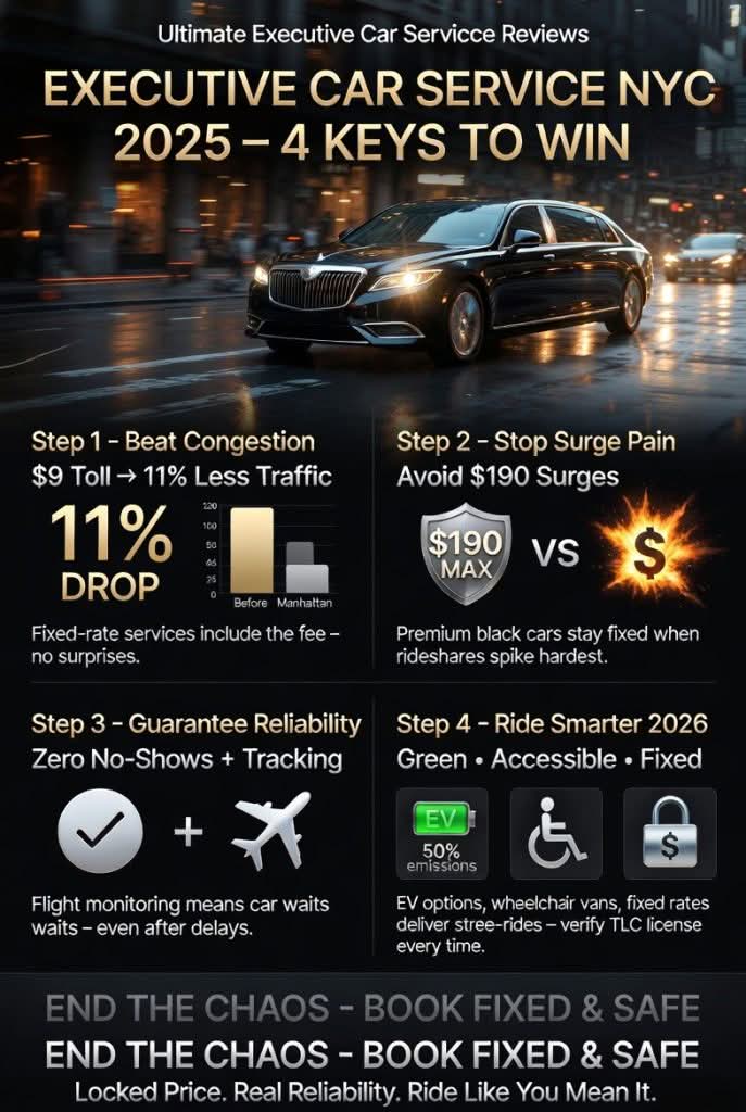 Infographic executive car service nyc reviews 2025