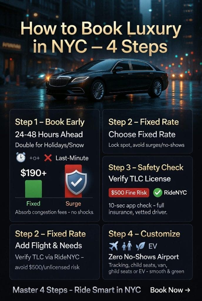 How To Book A Luxury Car Service In Nyc – The Gritty, No-Nonsense Guide That Actually Works In 2026 3 August 13, 2026 Infographic How To Book A Luxury Car Service In Nyc