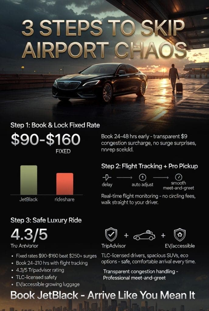 Luxury Nyc Airport Car Service In 2026: Real Talk From The Streets 3 August 26, 2026 Infographic Luxury Nyc Airport Car Service
