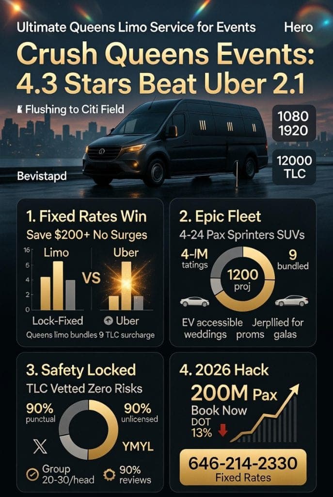 Ultimate Queens Limo Service For Events: Conquering Nyc'S Chaos In 2026 3 August 26, 2026 Infographic Queens Limo Service For Events
