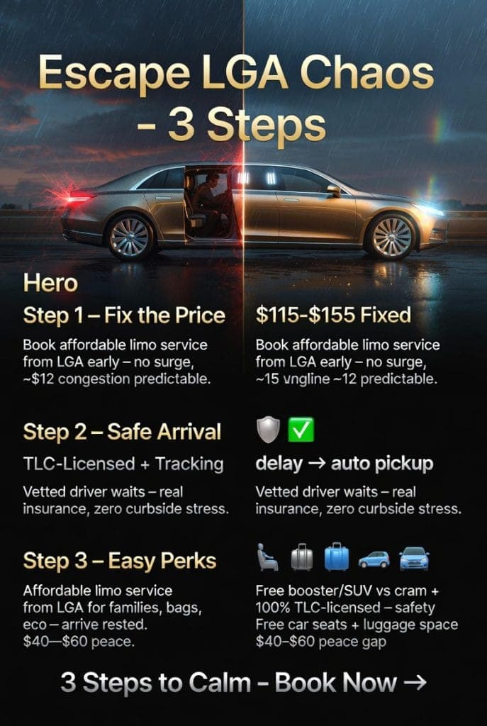 Affordable Limo Service From Lga 2026: Finally A Ride That Doesn’t Feel Like Punishment 3 August 17, 2026 Infographic Affordable Limo Service From Lga