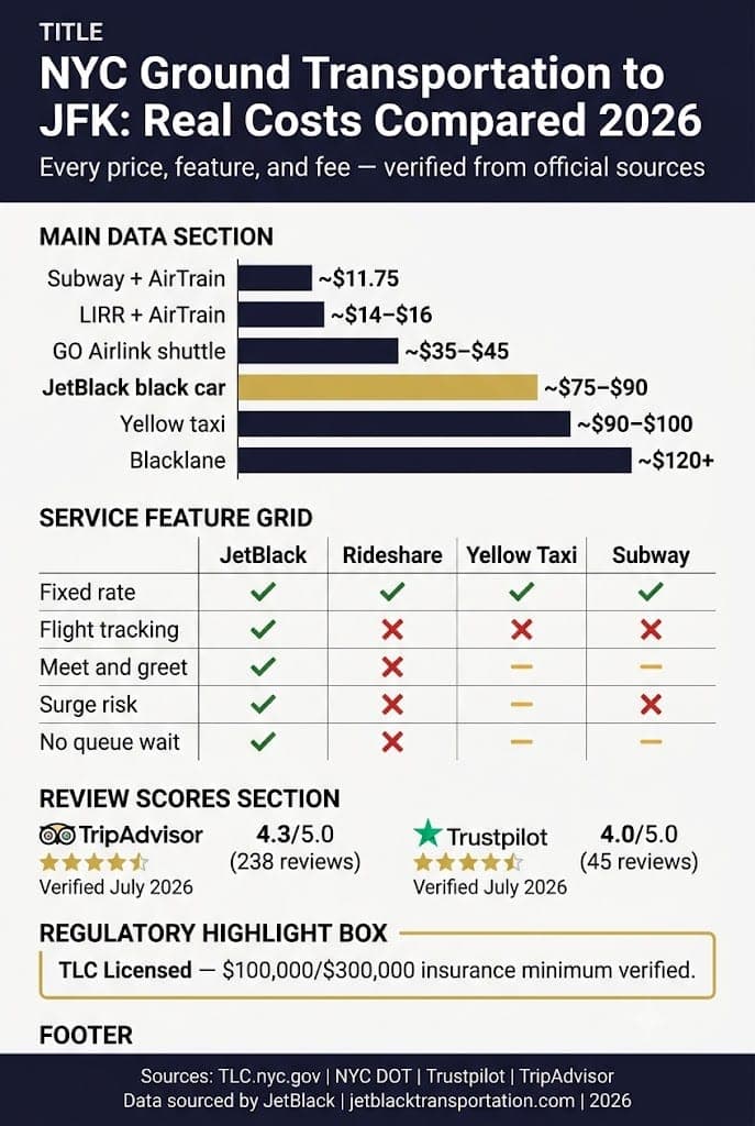 Infographic Luxury Transportation To Jfk