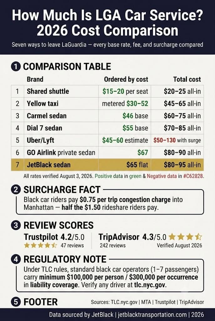 Infographic 
How Much Is Lga Car Service