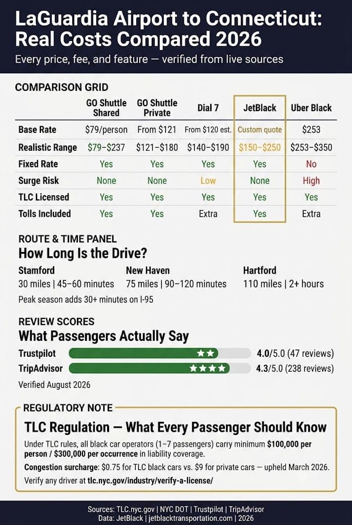 Laguardia Airport To Connecticut: 7 Honest Facts For 2026 3 August 31, 2026 Infographic Laguardia Airport To Connecticut