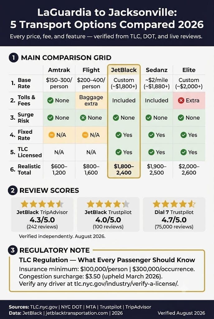 Infographic Laguardia To Jacksonville