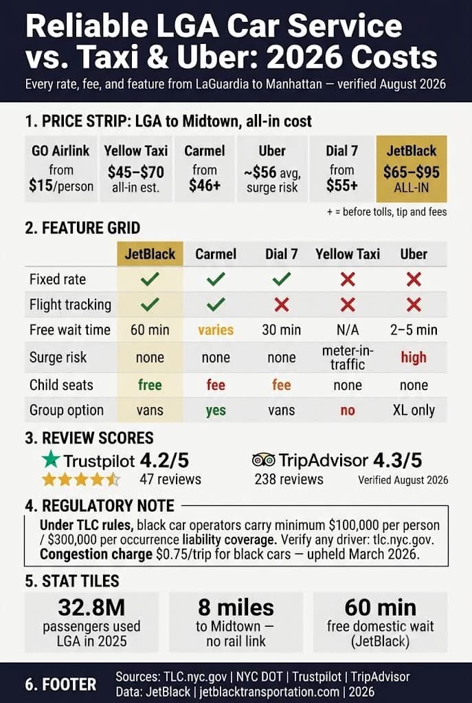 INFOGRAPIC 
reliable lga car service
