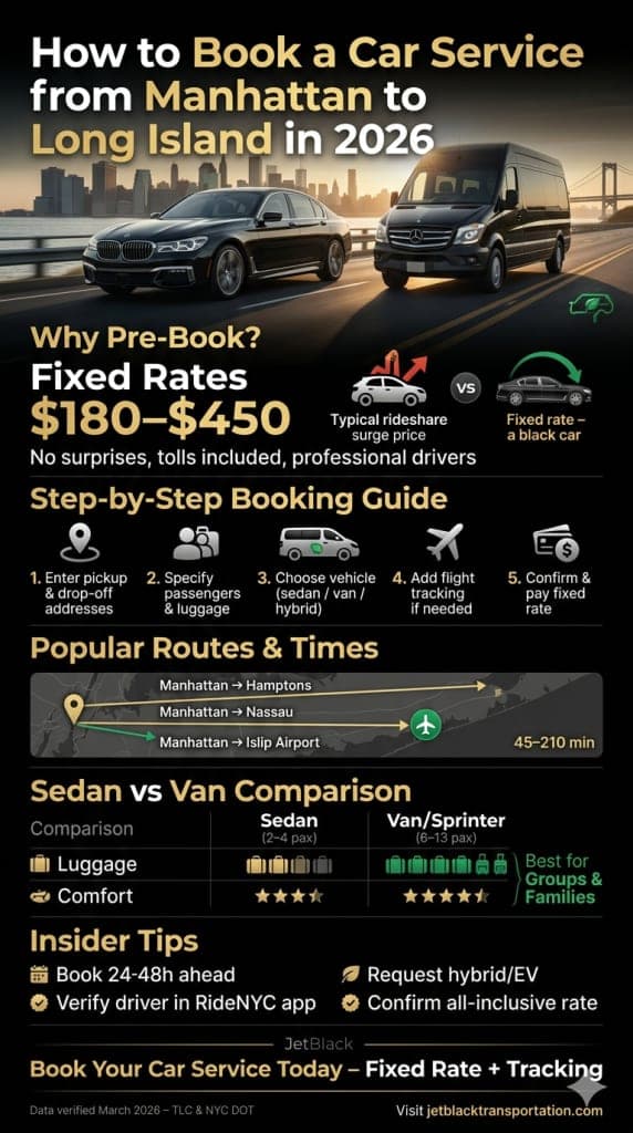How To Book A Car Service From Manhattan To Long Island