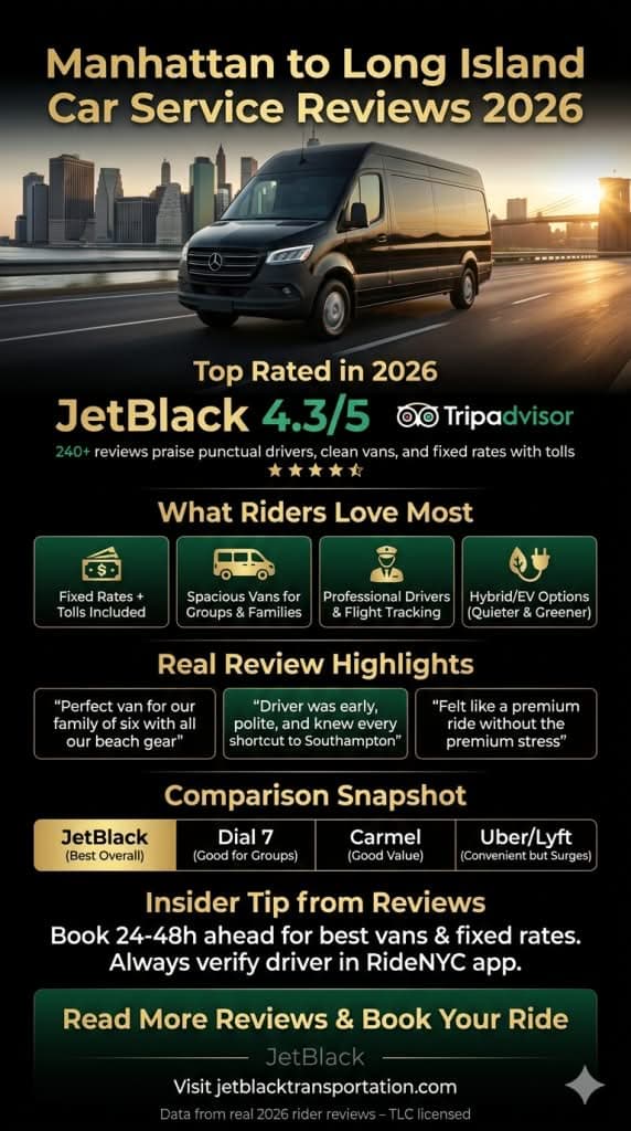 manhattan to long island car service reviews 2026 infographic