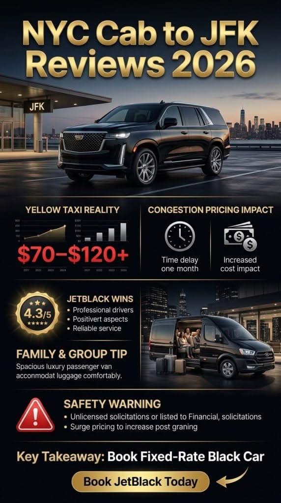 Nyc Cab To Jfk Reviews 2026 Cost Comparison Infographic Showing Real Savings