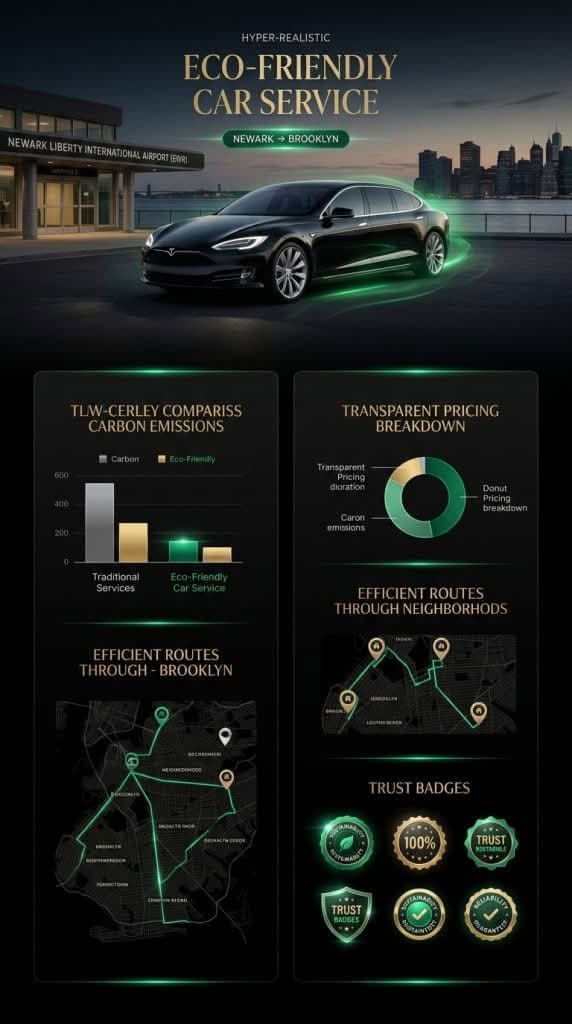 eco friendly car service from newark to brooklyn Infographic comparing eco friendly car service from Newark to Brooklyn vs traditional options 2026
