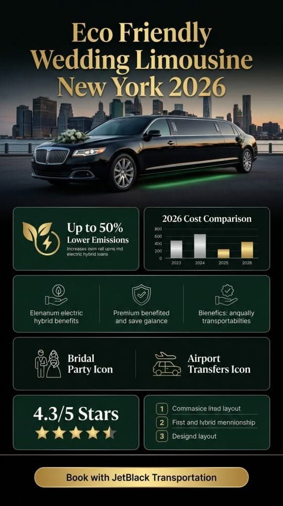 Infographic Showing 2026 Nyc Congestion Pricing Impacts On Eco Friendly Wedding Limousine New York