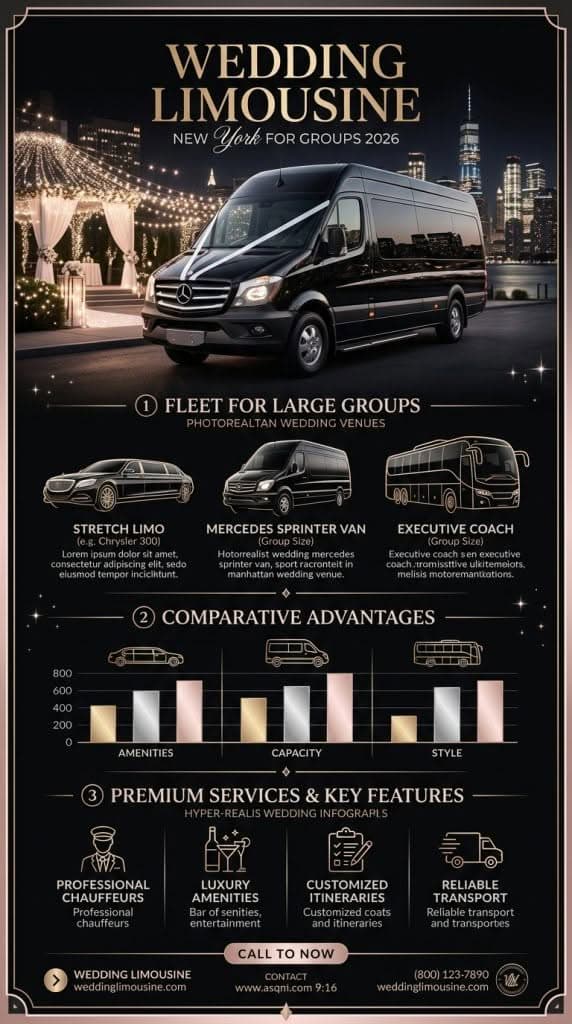 Wedding Limousine New York For Groups