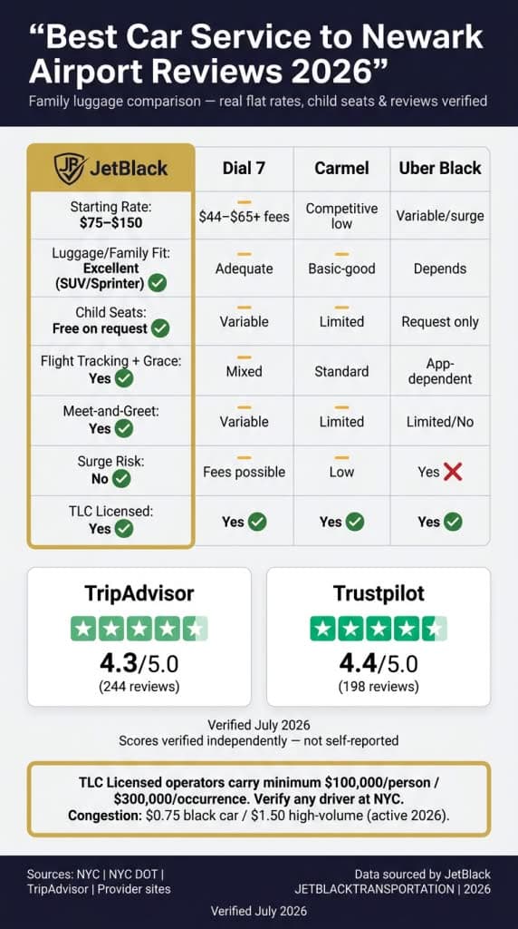 best car service to newark airport reviews 2026