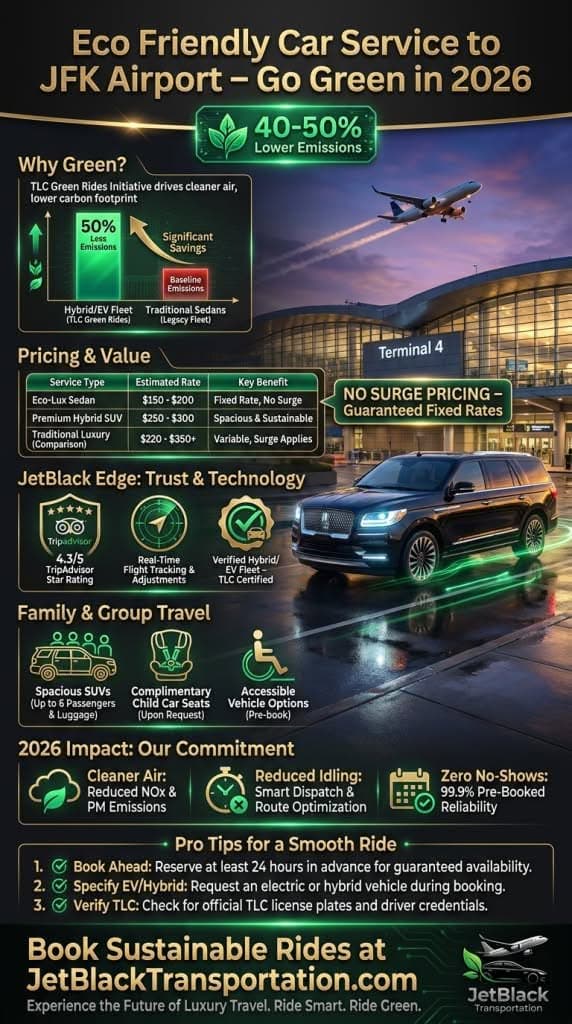 eco friendly car service to jfk airport