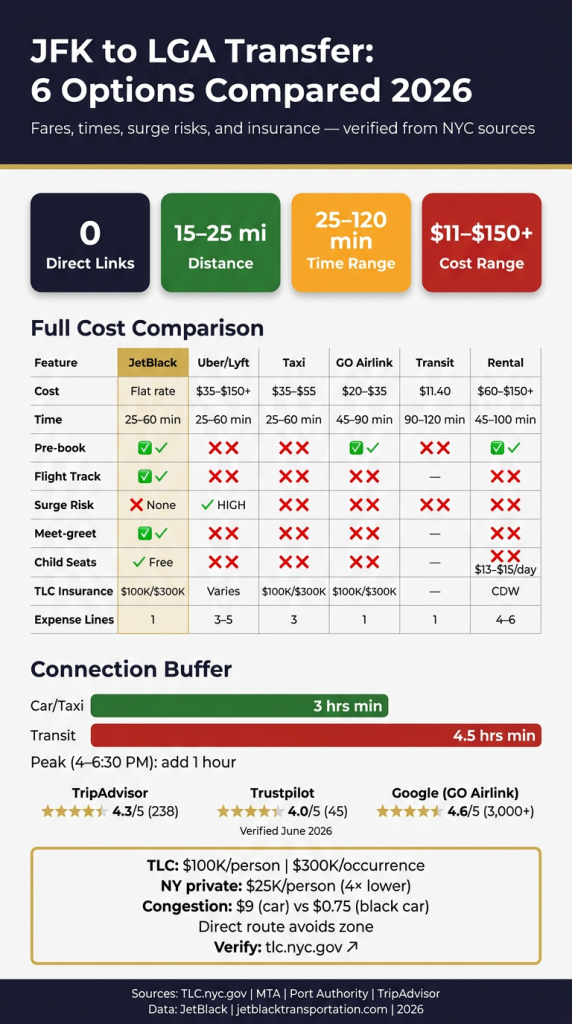 How To Book A Transfer From Jfk To Lga